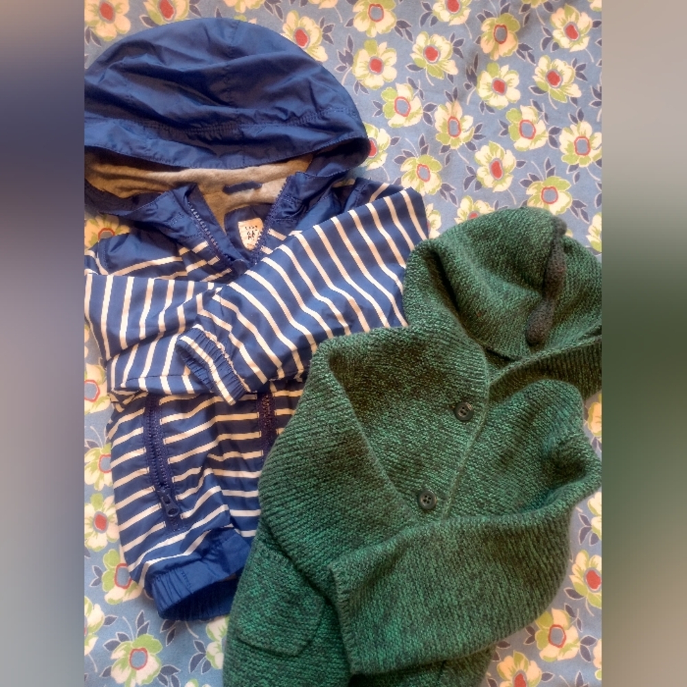 Baby GAP windbreaker and sweater